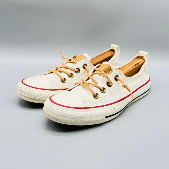 Converse Shoes Womens 7 White Chuck Taylor All Star Shoreline Low Top Sneakers - Picture 4 of 12